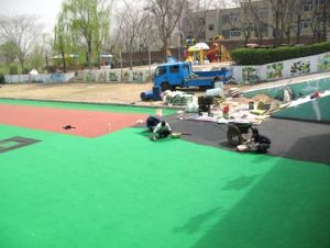 點(diǎn)擊查看詳細(xì)信息<br>標(biāo)題：幼兒園塑膠場地施工中 閱讀次數(shù)：7085